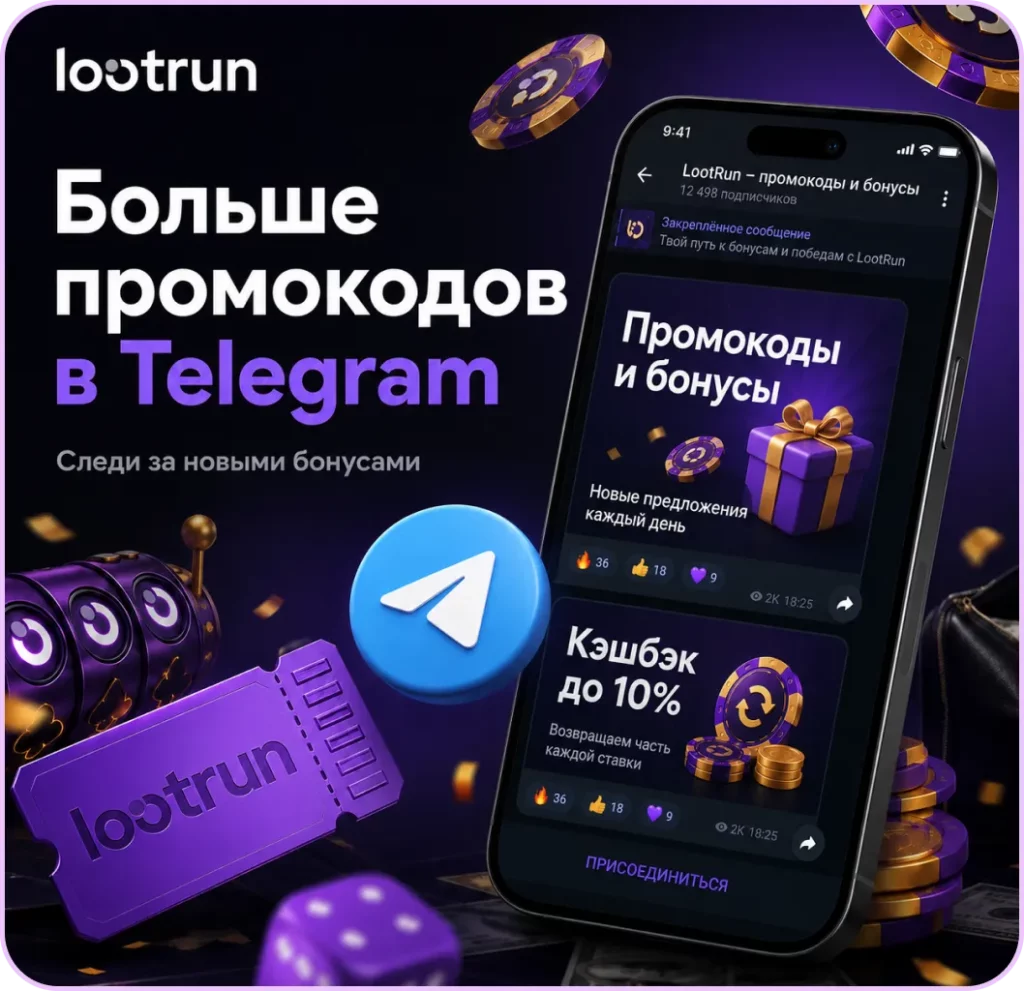 Промокоды Lootrun Телеграм