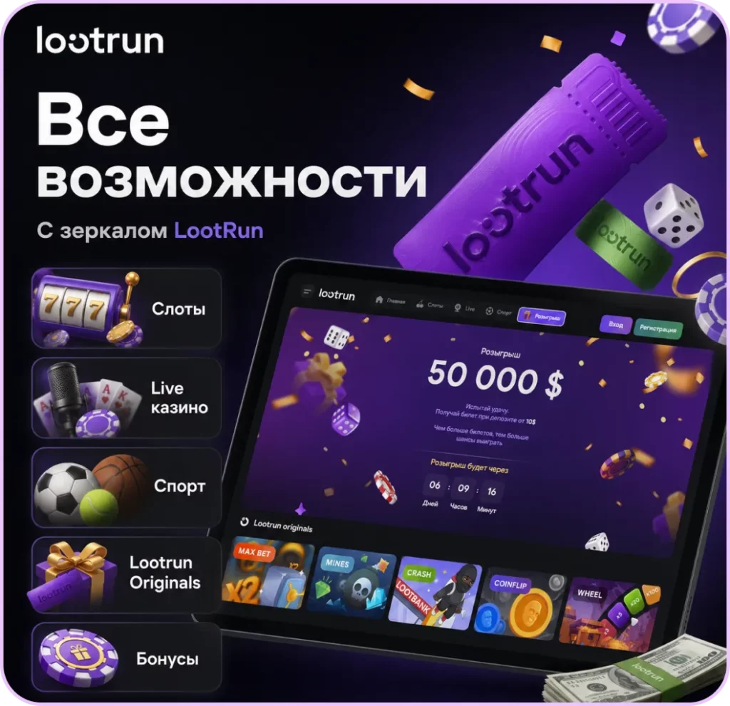 Все возможности с зеркалом Lootrun